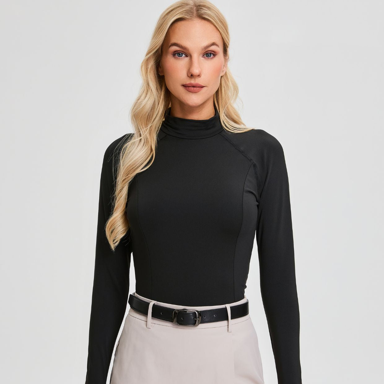 Mock Neck Long-sleeve Thermal Wear for Women