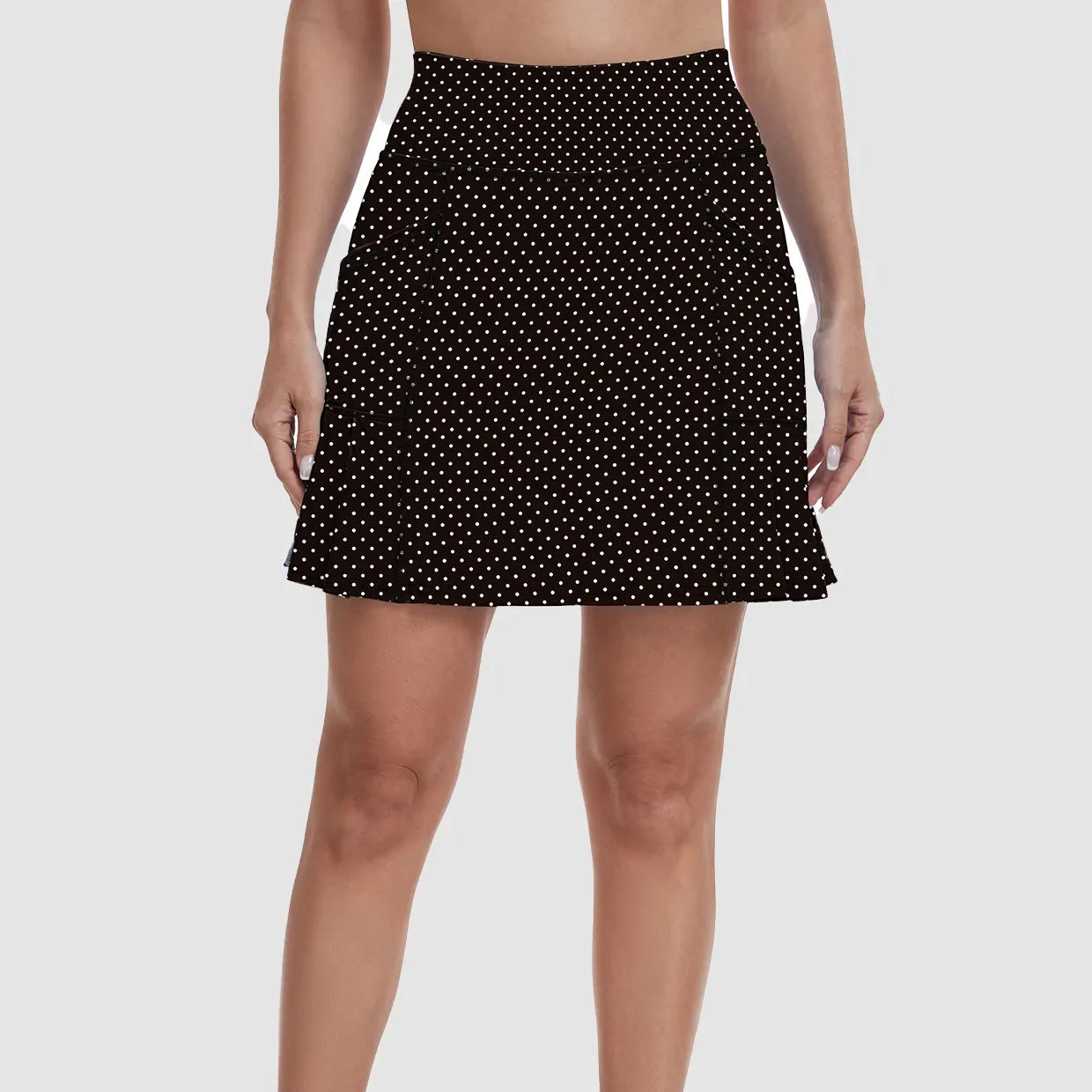 17" Pleated Skorts with Shorts and Pockets