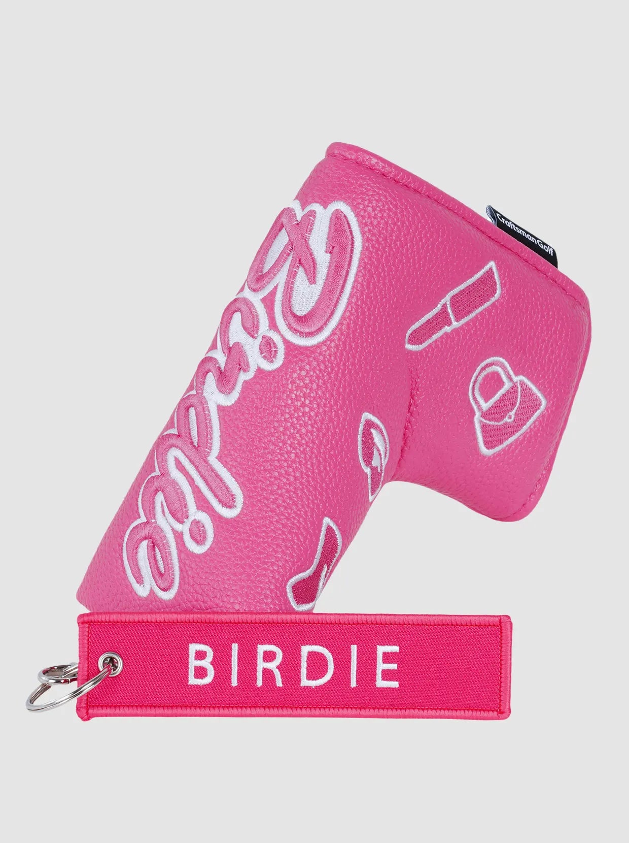 Craftsman Pink Birdie PU Leather Magnetic Golf Blade Putter Cover