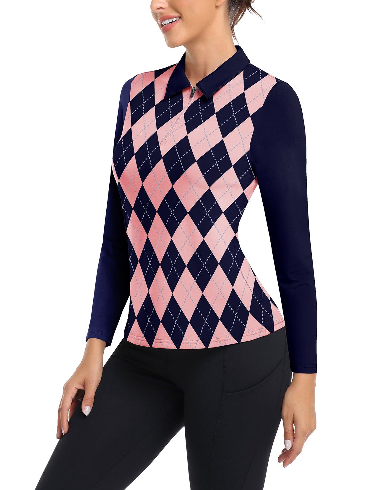 Women's Golf Polo+Pants Set colorful 3d square box