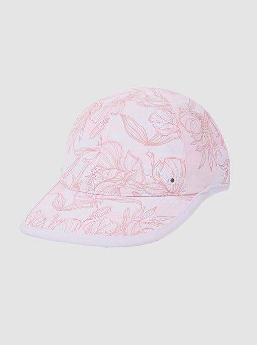 Women's Light Pink Floral Print Active Hat