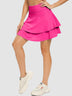 16" Ruffle Pleated Tennis Skorts with Pockets and Shorts