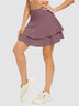16" Ruffle Pleated Tennis Skorts with Pockets and Shorts