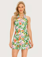 32" Lemon Racerback Sleeveless Active Dress with Shorts