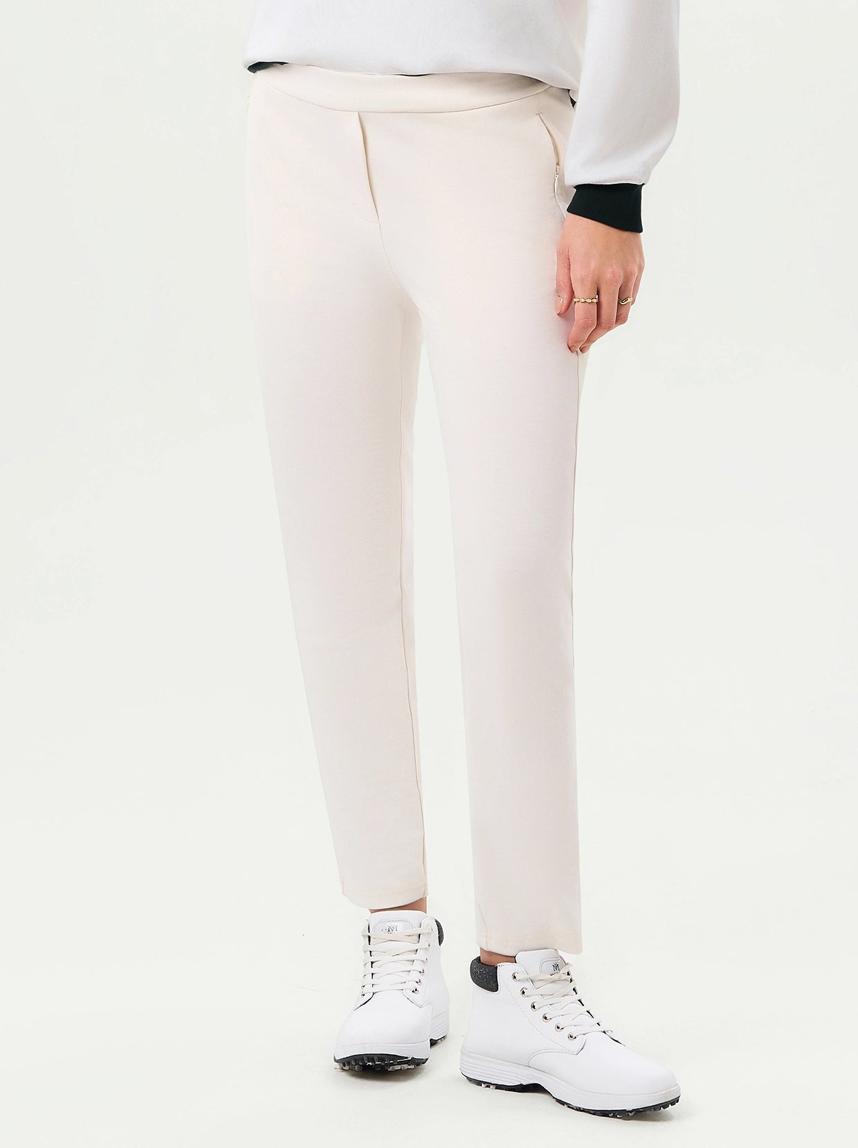 White Soft Anti-Pill 38" Golf Pants