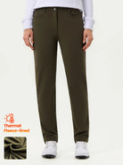 Dark Green 34" Stretchy Thermal Golf Pants