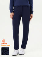 Navy High-Elastic 34" Thermal Golf Pants