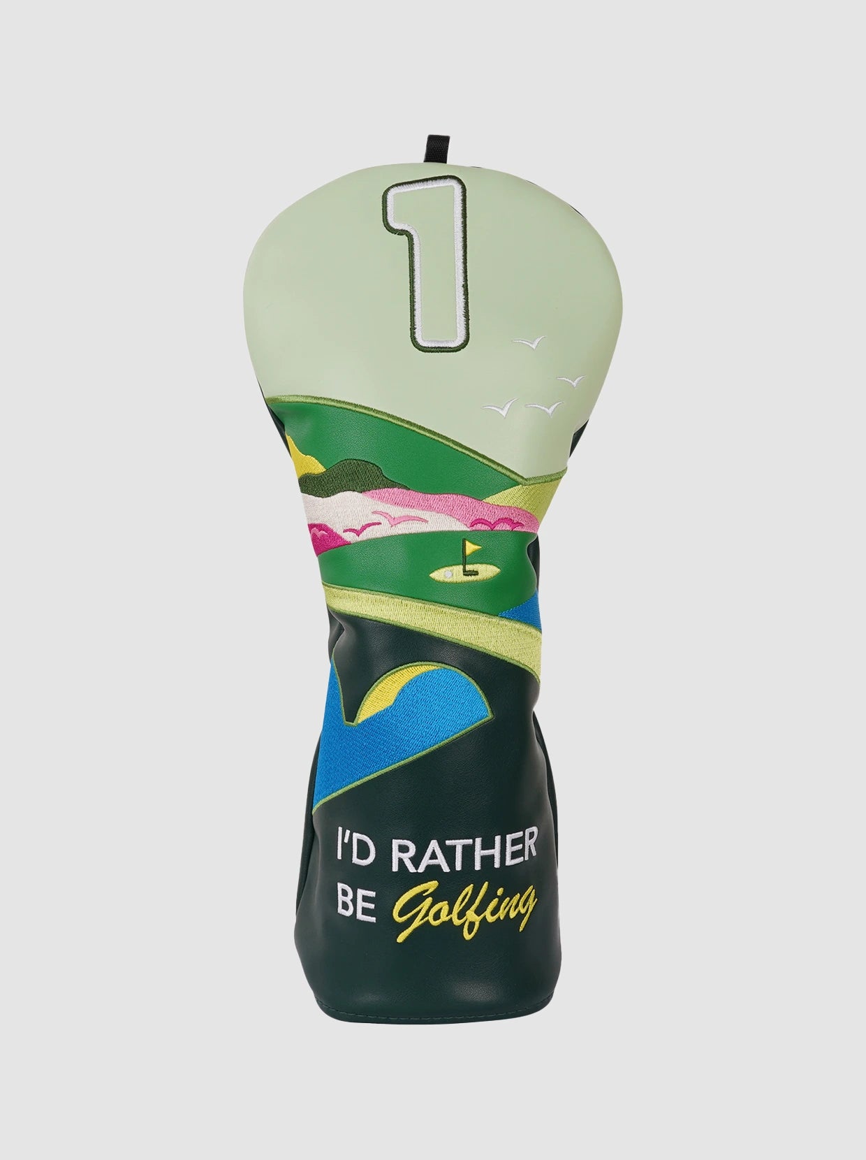 Embroidery Golf Course Pattern Golf Club Headcovers