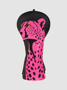 Pink Leopard PU Leather Golf Driver Cover