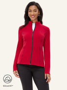 SOcomfi™ Red Full-zip Long-sleeve Thermal Jacket