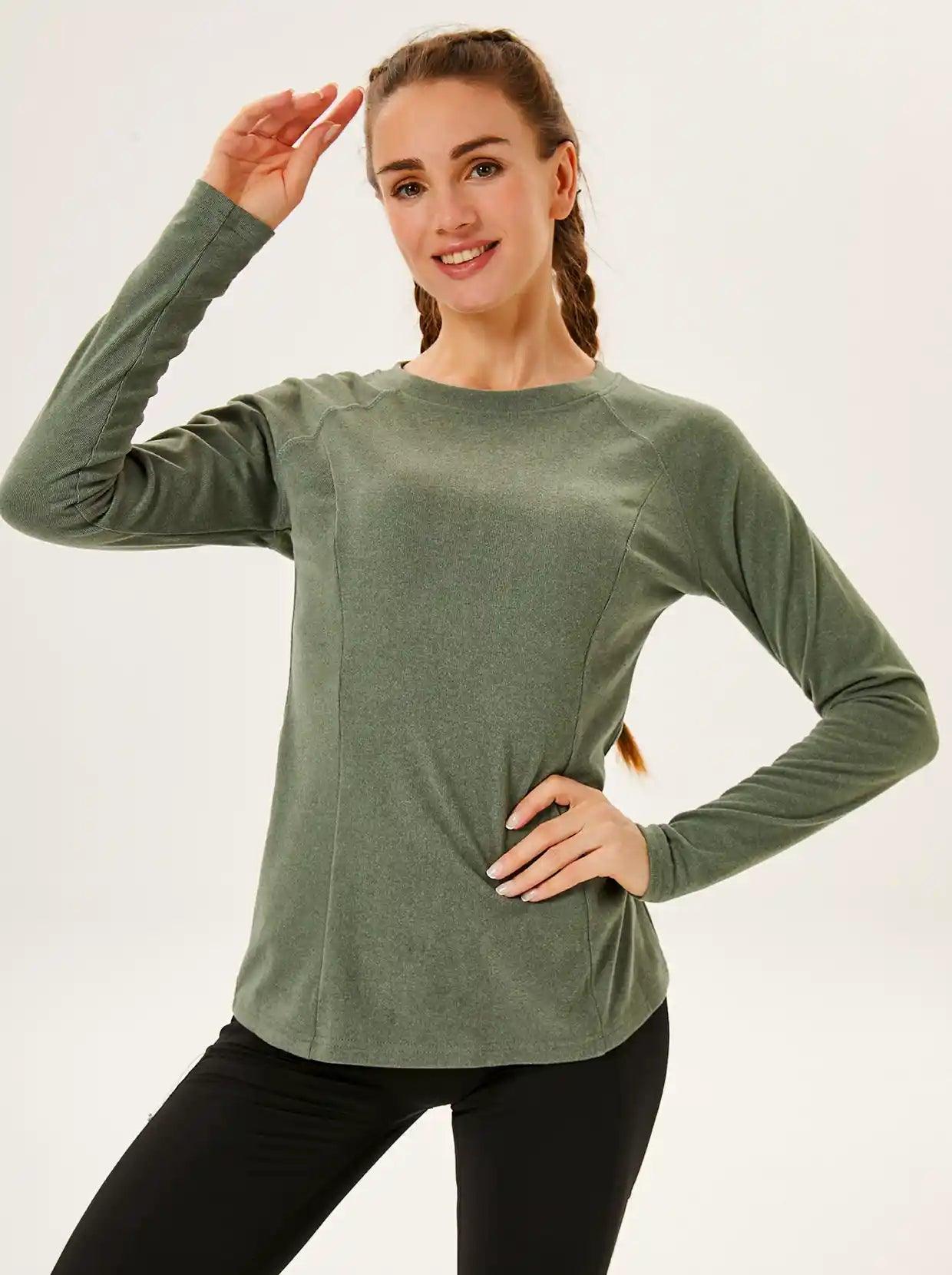 women's long sleeve polo shirt