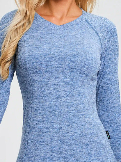 V-neck Long-sleeve Thermal Top for Women