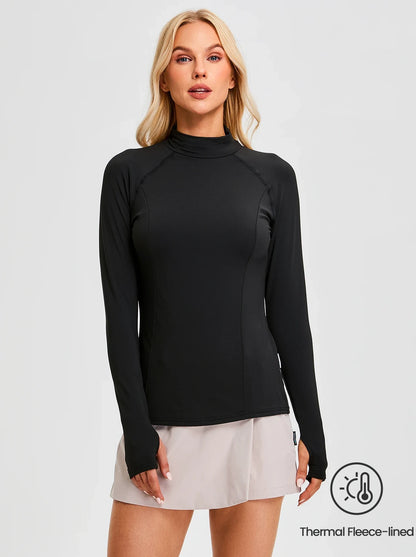 High Neck Long-sleeve Thermal Wear for Women