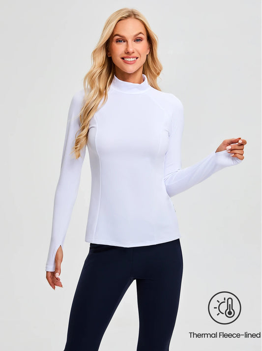 High Neck Long-sleeve Thermal Wear for Women