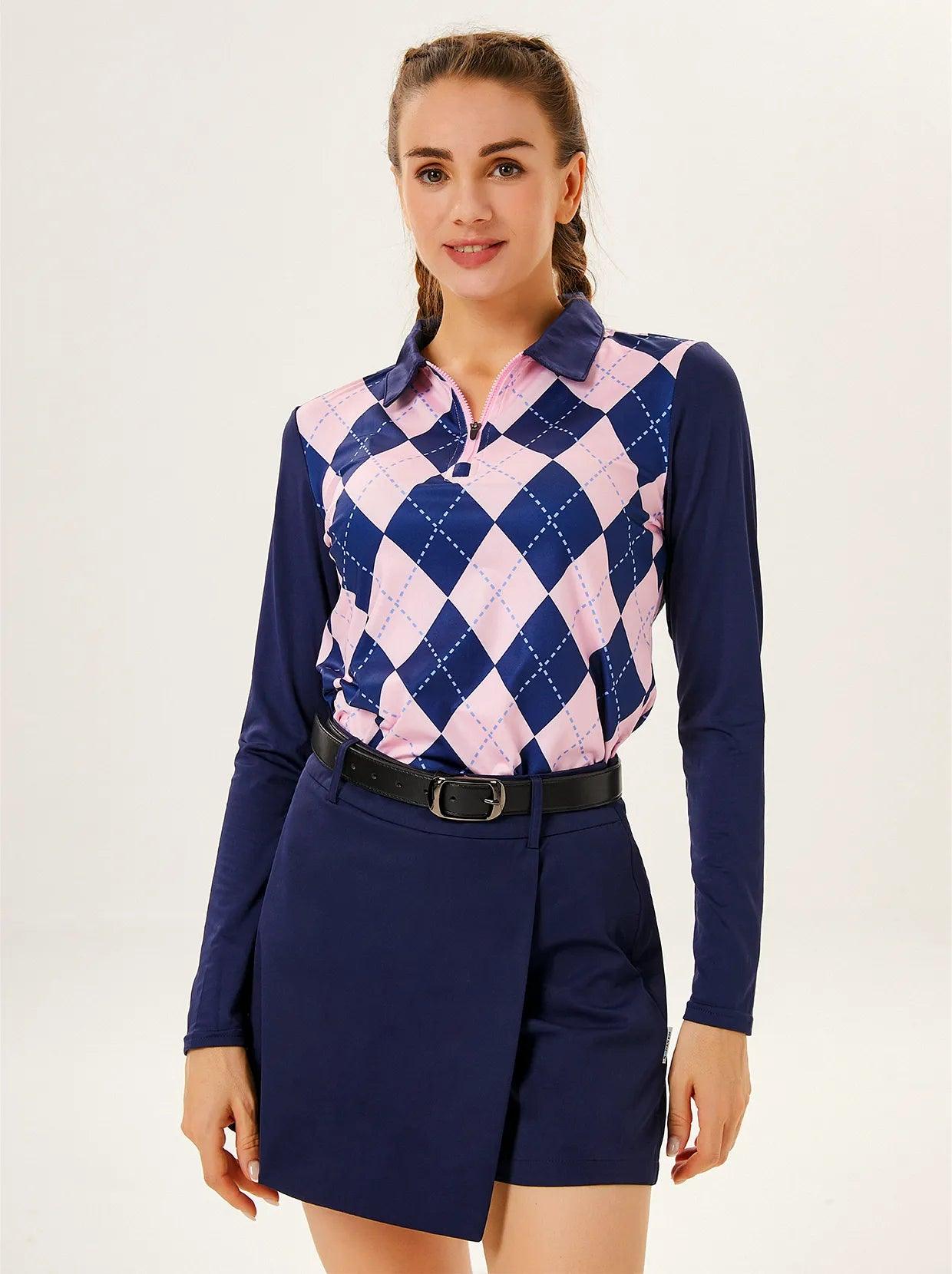 Long-sleeve Polo Top for Ladies