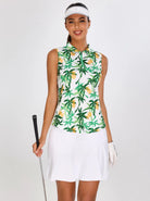 Coconut and Pineapple Athletic Sleeveless Polo Shirts