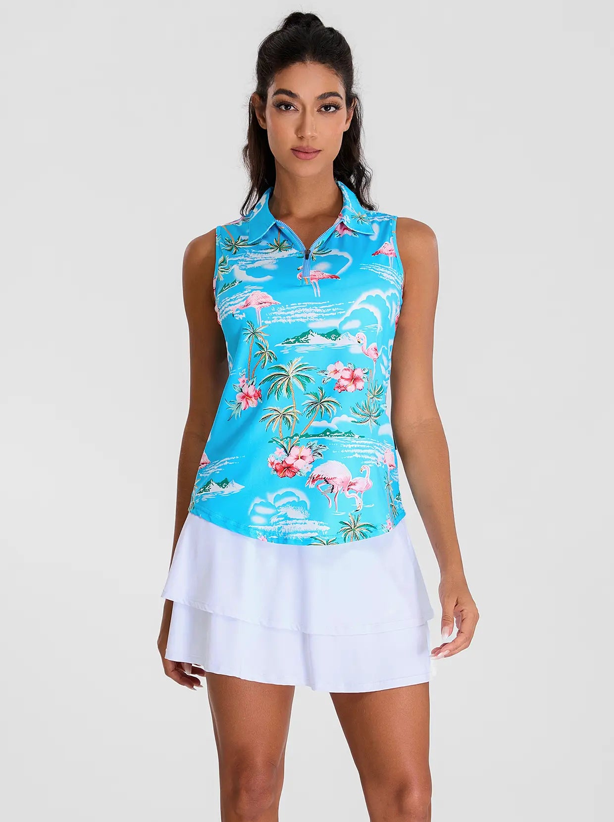 Flamingo Golf Polo Shirts For Women