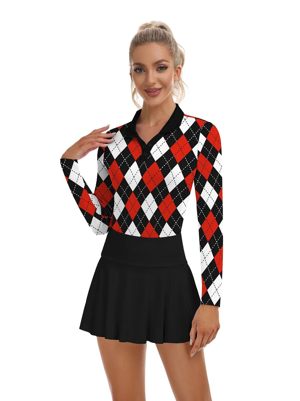 Women's Long Sleeve Polo  Shirt