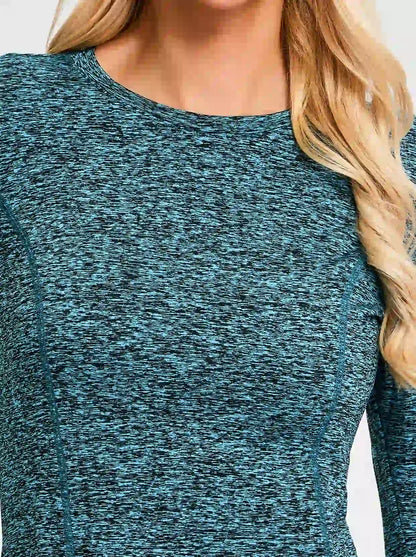 Women's Thermal Pullover Long-sleeve Top with Two Hidden Pockets