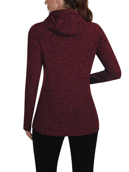 Ladies Pullover Long-sleeve Thermal Top With Thumb Holes