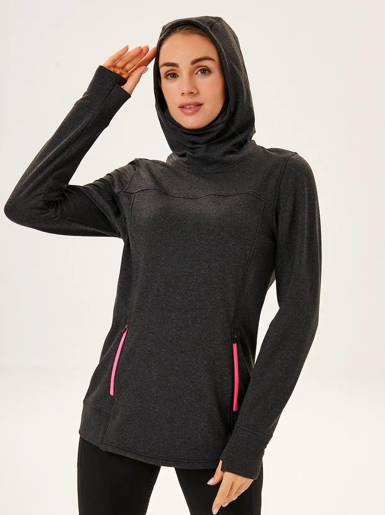 Women's Hooded Thermal Top with Neck Gaiter