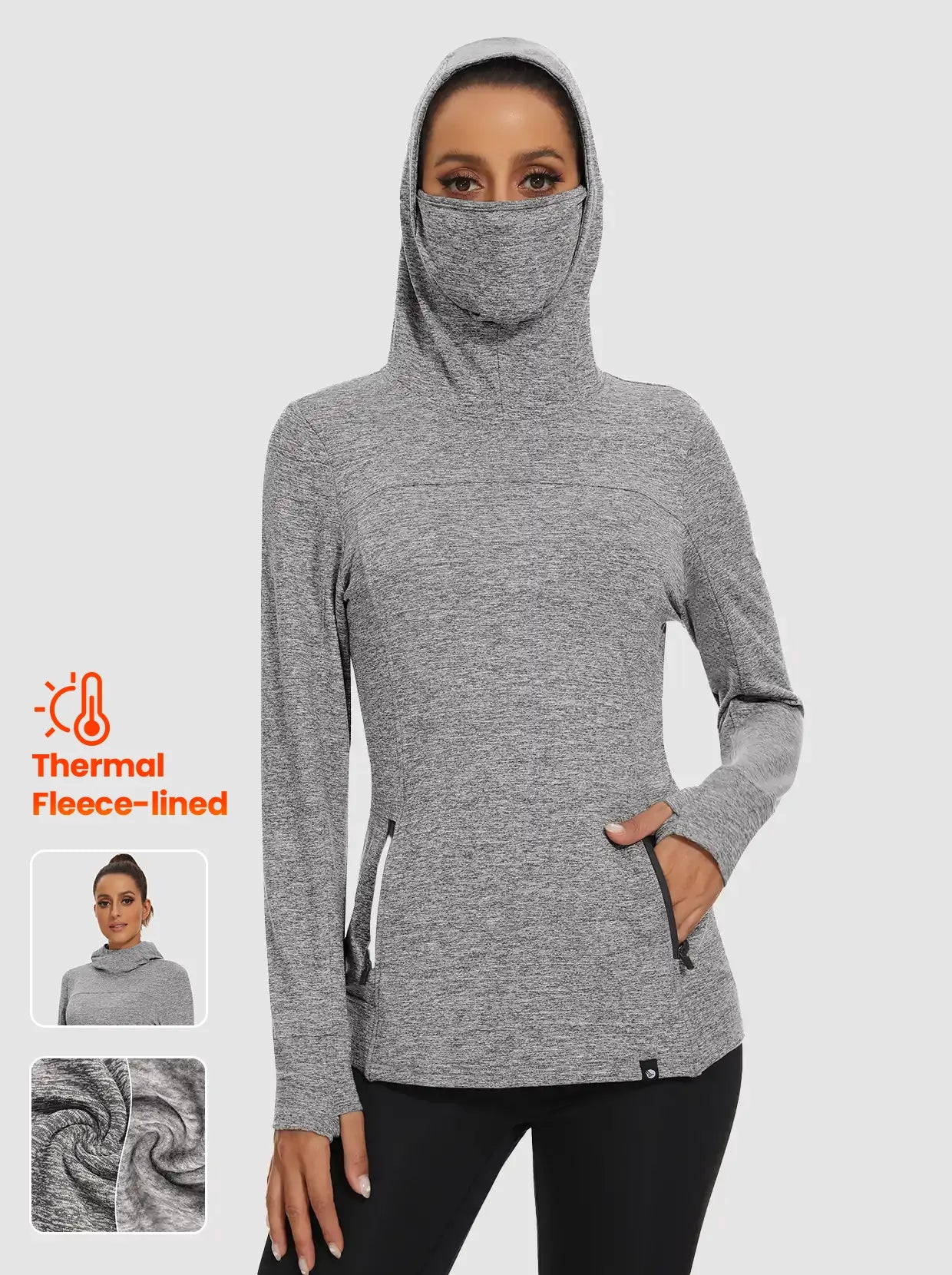 Pullover Long-sleeve Thermal Tops for Women