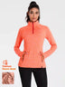 Women's Quarter-zip Fleece Top with Thumbholes