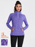 Women's Quarter-zip Fleece Top with Thumbholes