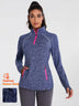 Women's Quarter-zip Fleece Top with Thumbholes