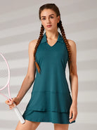 Green Racerback Polo Athletic Dress 