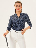 women's 3/4 sleeve golf shirt