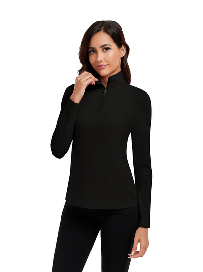 SOcomfi™ Quarter-zip Long-sleeve Tops for Women