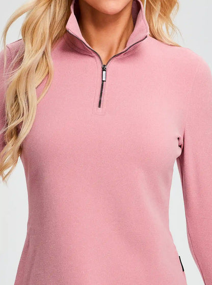 SOcomfi™ Quarter-zip Long-sleeve Tops for Women