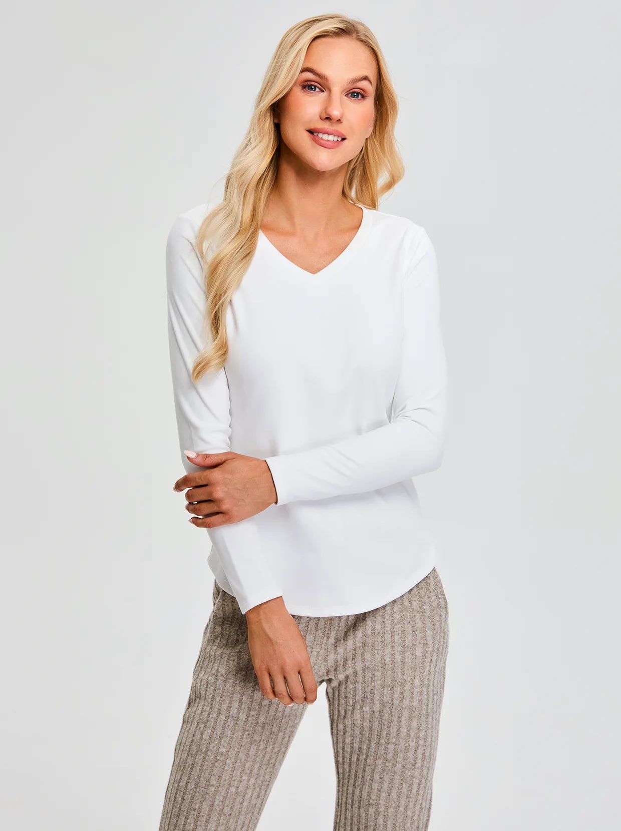 SOcomfi™ V-neck Thermal  long-sleeve Tops for Women