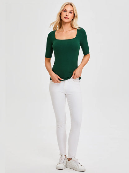 SOcomfi™ Square Collar Half-sleeve Tops for Women