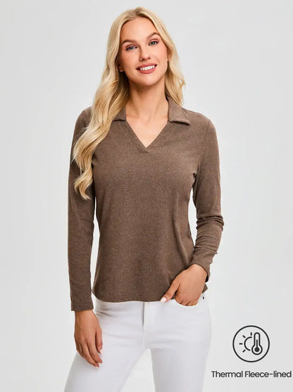 SOcomfi™ V-neck Long-sleeve Thermal Wear for Women