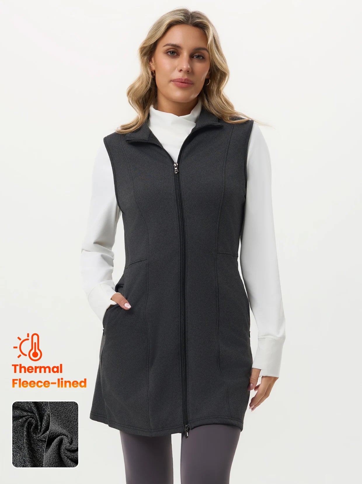 Basic Long Thermal Vest For Women 